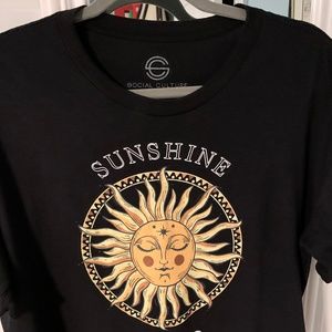 Social Culture Brand, crop tee, size L, NWOT